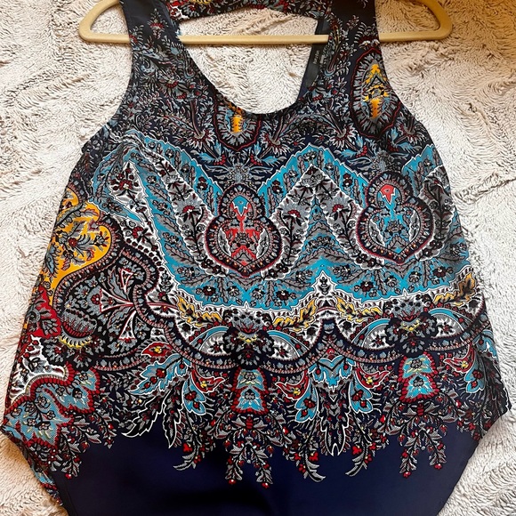 Closet Cleanout! Fun2Fun Floral Blouse, Size Small - Picture 2 of 6